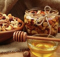 Honey and nuts to increase potency