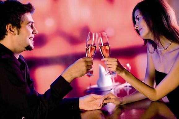romantic date and horny guy
