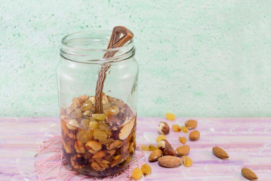 Nuts with honey to increase potency