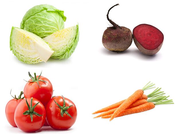 Cabbage, beet, tomato and carrot are cheap vegetables to increase male potency. 